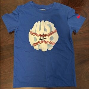 Nike Tee with Baseball Graphic Sz 7